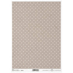 Reispapier für Decoupage in Punkten ITD-R1724 - A4