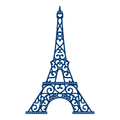 Stanzform Präge Stanzschablone Cutting Die - Zerfetzte Spitze - Eiffelturm Eiffelturm Paris