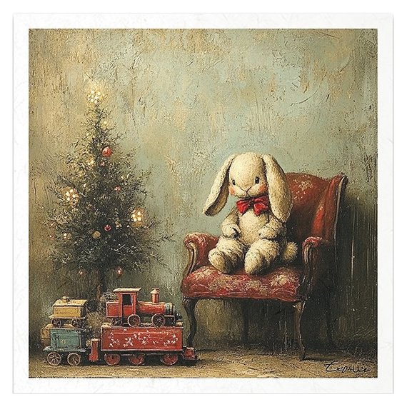 Reispapier-Set - Roboter, Weihnachten, Retro-Spielzeug, Vintage - RSM198 - Itd Collection