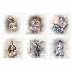 ITD Reispapier Decoupage SET Bastelpapier, Retro, Foto, Porträts RSM080 