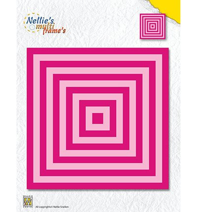 NELLIES Stanzform Präge Stanzschablone Scrapbooking Cutting Die, Quadrate 119