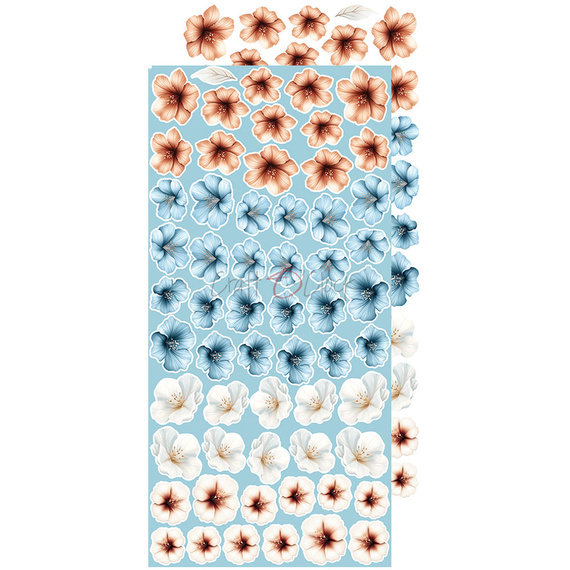 Scrapbooking Zubehör Set - Craft o'clock - Emerald Tales - Blumen