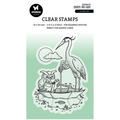 STUDIOLIGHT - Transparenter Stempel - A wise owl,  Weise Eule, Storch