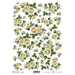 ITD Reispapier Decoupage Bastelpapier, Serviertentechnik Rosen R0032