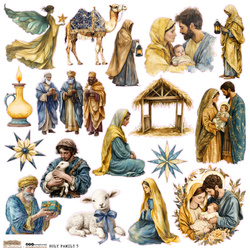 AUFKLEBER ScrapLove Dekor Stickers - Holy Family 5 - Die Heilige Familie