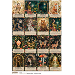 Reispapier Decoupage Bastelpapier A4 - Scraplove - Afirmation Cards 1