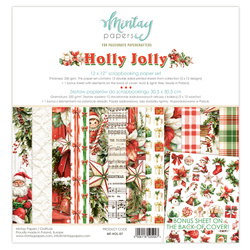 Scrapbooking Papier Set 30x30 - Mintay - Holly Jolly