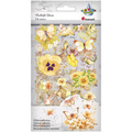 AUFKLEBER folie - Gelbe Blumen und Schmetterlinge