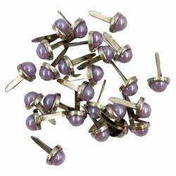 Perlenohrstecker - Wild Orchid Crafts - lila 6mm