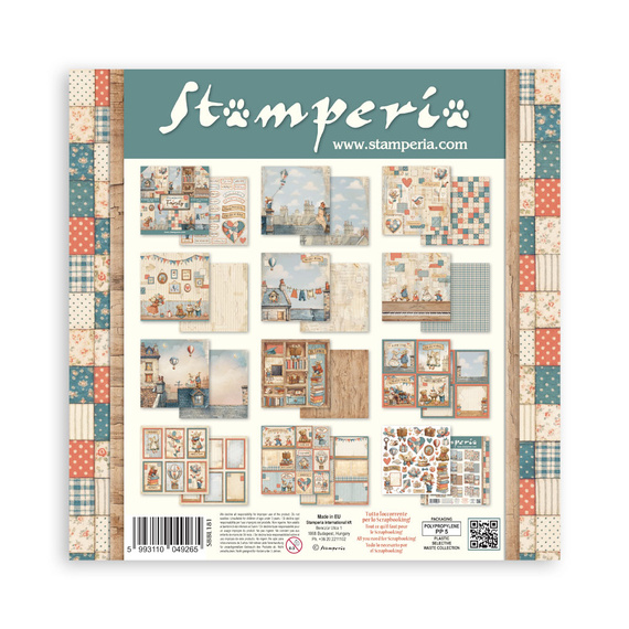 Scrapbooking Papier Set 30x30 - Family - Stamperia