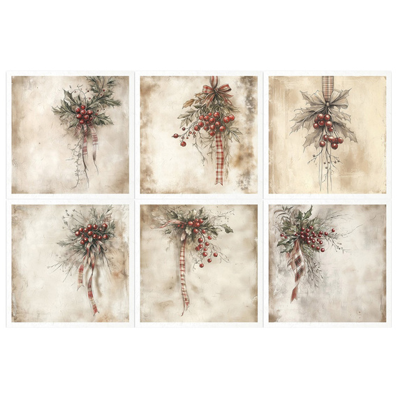 Reispapier-Set - Weihnachtsschmuck - RSM181 - Itd Collection