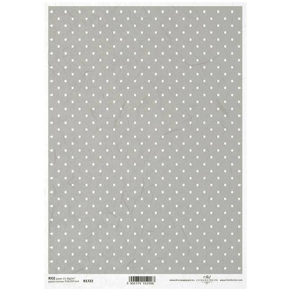 Reispapier für Decoupage in Punkten ITD-R1722 - A4