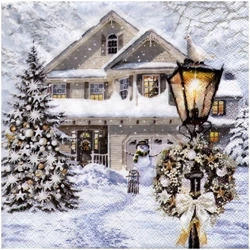 SERVIETTEN 1 Stück Motivservietten Decoupage Napkin 33x33cm, Carousel