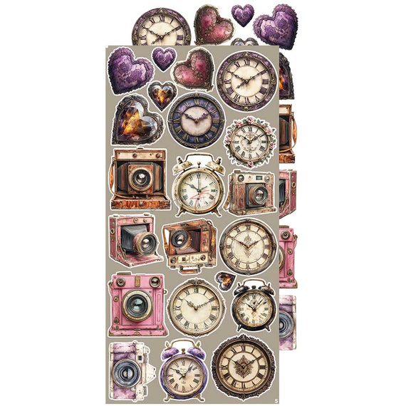 Scrapbooking-Zubehör-Set - Craft o'clock - Plum & Caramel - MIX