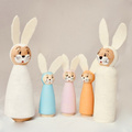 Holzfiguren - Pfand - Puppe peg doll 4St