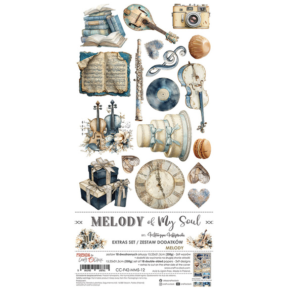 Scrapbooking-Zubehör-Set - Craft o'clock - Melody of My Soul - Melody