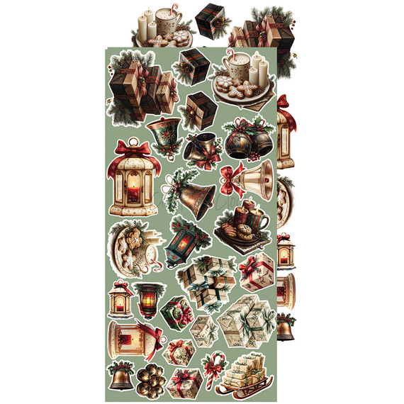Scrapbooking Papier Set - Craft o'clock - Extras Set - Oh Christmas Night  - MIX
