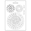 STAMPERIA A5 flexible Relief-Gießform aus Kunststoff Form für Pasten, Venice Clocks
