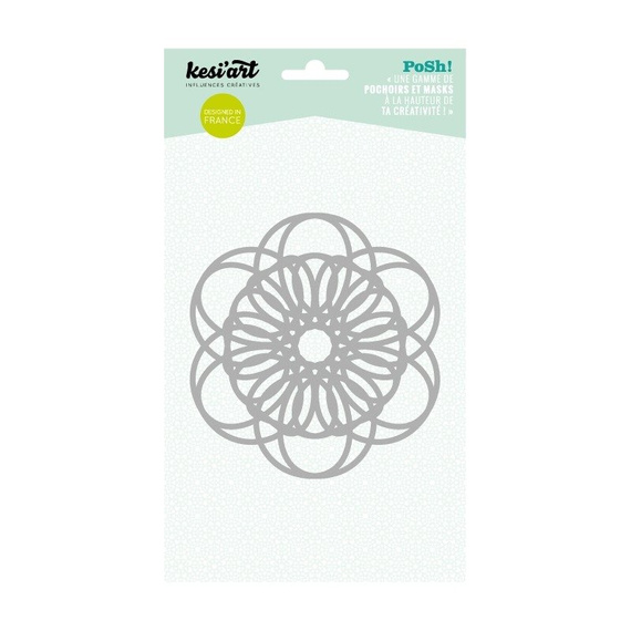 KESI'ART Mixed Media Schablone STENCIL Maske Posh! Doily Serviette