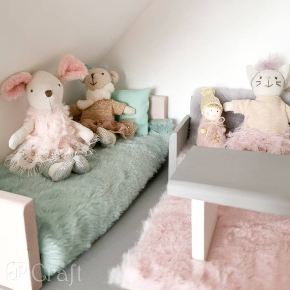 Plüsch Fell 15cm x 1m rosa