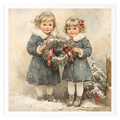Reispapier-Set - Vintage Kinder, Weihnachten - RSM185 - Itd Collection