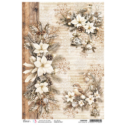Reispapier Decoupage Bastelpapier Ciao Bella für A4-Decoupage - Celestial Moon's Blumen