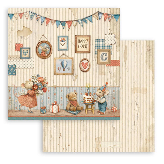 Scrapbooking Papier Set 20x20 -  Family - Stamperia