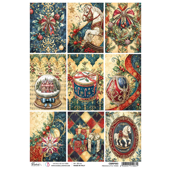 Reispapier Decoupage Bastelpapier Ciao Bella für A4-Decoupage - Celestial Moon's Blumen