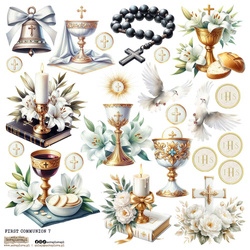 AUFKLEBER ScrapLove Dekor Stickers - First Communion 7