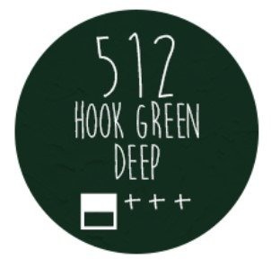 LOVEART 100ML Acrylfarbe Malfarbe Künstlerfarbe Malen Farbe, Hook green deep 512, dunkelgrün