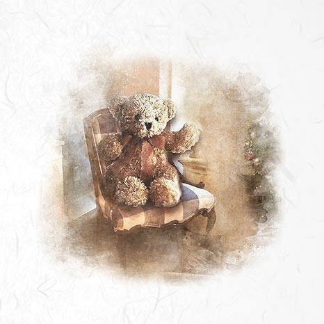 Reispapier-Set - ITD RSM024 6 Stück Teddybären