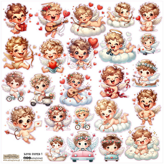 AUFKLEBER - ScrapLove - Liebe Amor 1