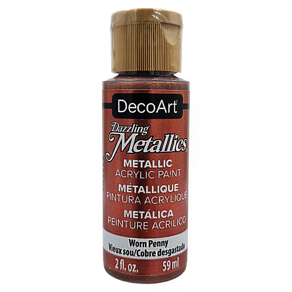 DECOART Dazzling Metallics Acrylic Paint, Acrylfarbe - Worn Penny 59 ml