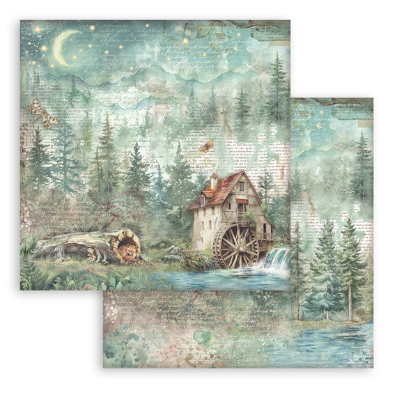 Scrapbooking Papier Set 30x30 - Herbarium Silvae - Stamperia