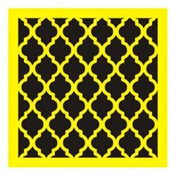 ITD Mixed Media Schablone STENCIL für Decoupage Scrapbooking 16x16, ST0028 Marokko muster