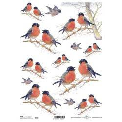 ITD Reispapier Decoupage Bastelpapier, Vögel R0590