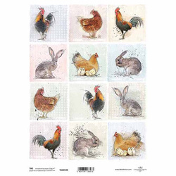 ITD Etikettenset SCRAPBOOKING TAG-148 Ostern Tiere