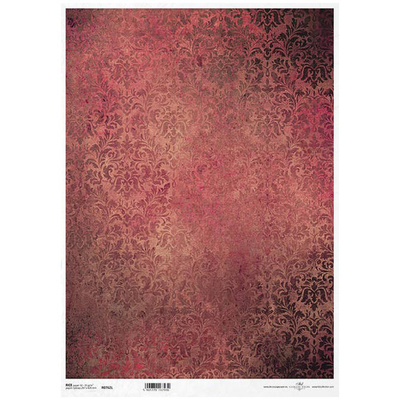 Reispapier für Decoupage A3 ITD-762L Damast