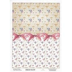 ITD A4 Reispapier Decoupage Bastelpapier Softpapier, Retro Mädchen DECO0151