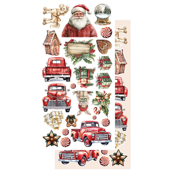 ALCHEMY OF ART 15x30cm doppelseitig Scrapbooking Papier 250g,- Wonderful Christmas Time Weihnachten