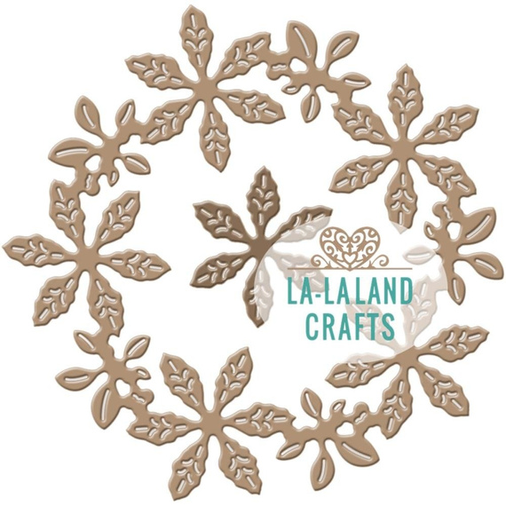 Stanzform Präge Stanzschablone Cutting Die - La-La-Land - Weihnachtssternkranz - Weihnachtssternkranz-Girlande