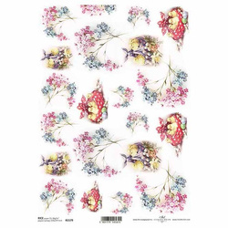 ITD Reispapier Decoupage Bastelpapier Softpapier Serviettentechnik, Hühner R1579