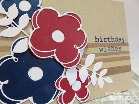 MEMORY BOX Stanzformen Set Stanzschablone Scrapbooking Die Cut, Scribble Posies Background