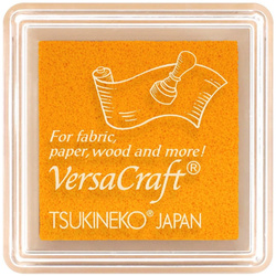 Tsukineko VersaCraft Small Pigmentstempelkissen für Stoff, Leder, Papier - Saffron