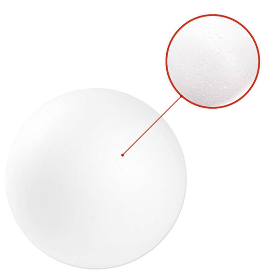 STYROPORKUGELN Weihnachten Schaumkugeln Kugelset weiß - verschiedene Größen