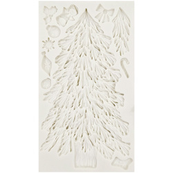 PENTART SILIKONFORM Mold Abformen Gießen Mould, Weihnachtsbaum und Weihnachtsschmuck