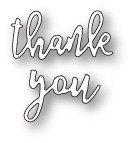 Stanzform Präge Stanzschablone Cutting Die - Poppystamps - Scribble Thank You