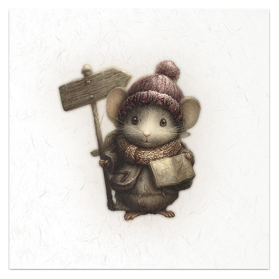 Reispapier-Set - Mäuse, Kleidung, Aquarellillustrationen - RSM212 - Itd Collection