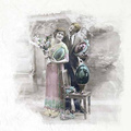 ITD Reispapier Decoupage SET Bastelpapier, Retro, Foto, Porträts RSM080 
