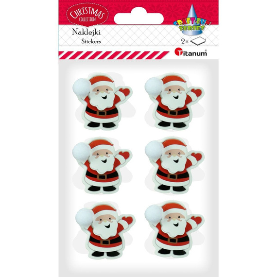 3D-Aufkleber Weihnachtsmann